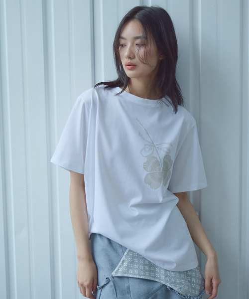 PEEP(ピープ)の「シルケットオーバーフィットTシャツ_クローバー(Tシャツ/カットソー・レディース・その他・FREE)」の2枚目の写真