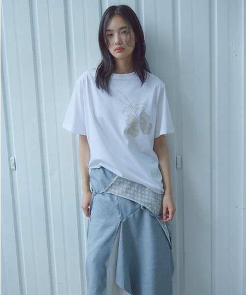 PEEP(ピープ)の「シルケットオーバーフィットTシャツ_クローバー(Tシャツ/カットソー・レディース・その他・FREE)」の3枚目の写真