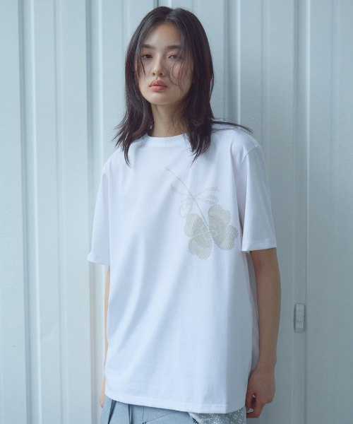 PEEP(ピープ)の「シルケットオーバーフィットTシャツ_クローバー(Tシャツ/カットソー・レディース・その他・FREE)」の4枚目の写真