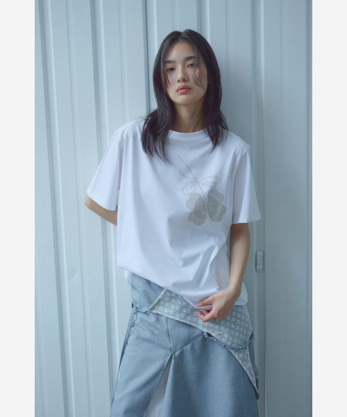 PEEP(ピープ)の「シルケットオーバーフィットTシャツ_クローバー(Tシャツ/カットソー・レディース・その他・FREE)」の6枚目の写真