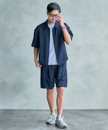 ARULE（アルール）の「『ARULE/アルール』ナイロンセットアップ(半袖シャツ＆ハーフパンツ)【CN】【GC】（セットアップ）」