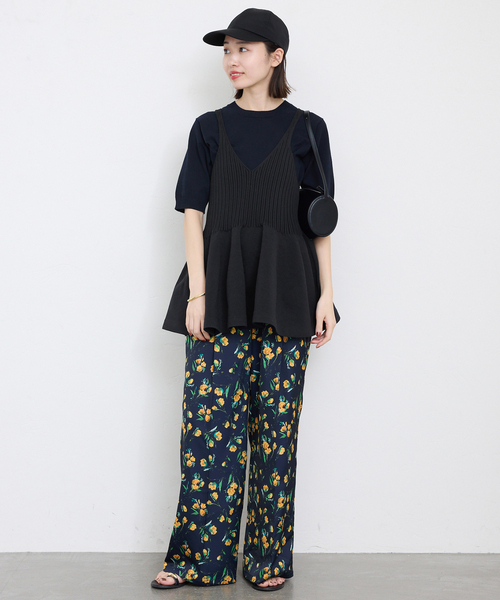 SLOBE IENA(スローブイエナ)の「《WEB限定/追加2》ペプラムビスチェ(ニット/セーター・レディース・ブラック・FREE)」の21枚目の写真