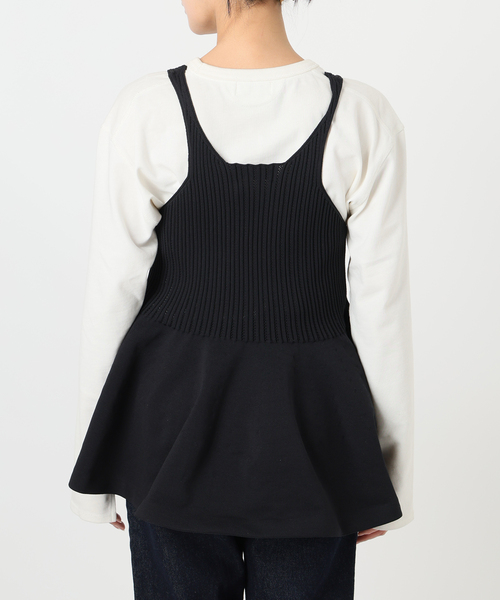 SLOBE IENA(スローブイエナ)の「《WEB限定/追加2》ペプラムビスチェ(ニット/セーター・レディース・ブラック・FREE)」の11枚目の写真