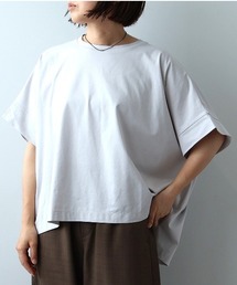 【WEB/一部店舗限定】【M~5L】シルケット天竺ドルマンスリーブTシャツ