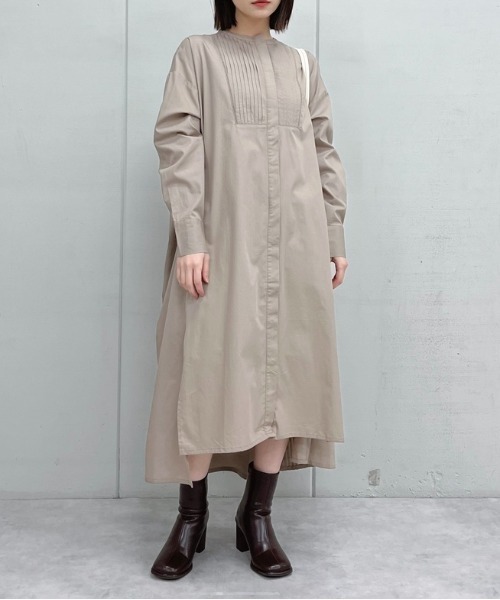spiritoso(スピリトーゾ)の「【spiritoso】キャンブリックレースワンピース(ワンピース・レディース・グレイッシュベージュ/ブラック・MEDIUM)」の1枚目の写真