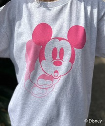 【Disney(ディズニー)】別注/ミッキーマウス / SHADOWプリント半袖Tシャツ