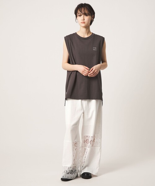 CITEN(シテン)の「<CITEN>レースパンツ(その他パンツ・レディース・ブラック/オフホワイト・M/S)」の9枚目の写真