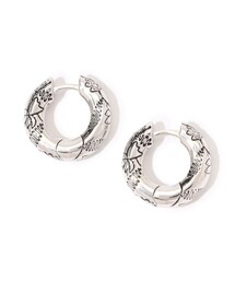 avgvst Black Millefleurs Hoop ピアス