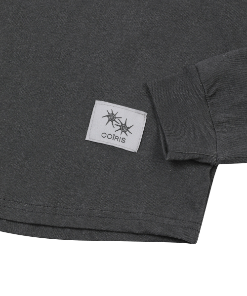 COIRIS(コイリス)の「ダイロンピグメントナグランクロップグリムロングスリーブTシャツ(2カラー)(Tシャツ/カットソー・レディース・チャコールグレー/ネイビー・FREE)」の5枚目の写真