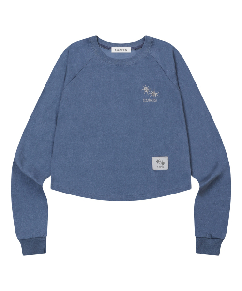 COIRIS(コイリス)の「ダイロンピグメントナグランクロップグリムロングスリーブTシャツ(2カラー)(Tシャツ/カットソー・レディース・チャコールグレー/ネイビー・FREE)」の6枚目の写真