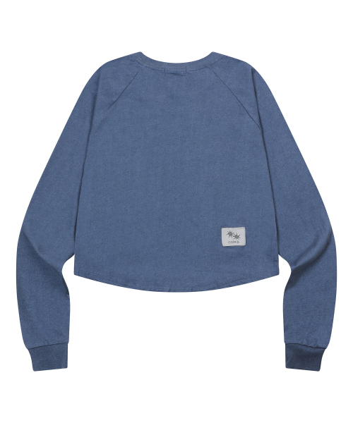 COIRIS(コイリス)の「ダイロンピグメントナグランクロップグリムロングスリーブTシャツ(2カラー)(Tシャツ/カットソー・レディース・チャコールグレー/ネイビー・FREE)」の7枚目の写真