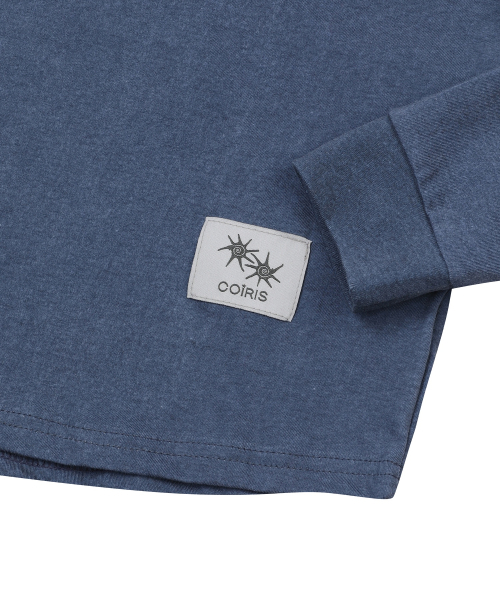 COIRIS(コイリス)の「ダイロンピグメントナグランクロップグリムロングスリーブTシャツ(2カラー)(Tシャツ/カットソー・レディース・チャコールグレー/ネイビー・FREE)」の9枚目の写真