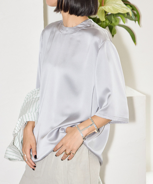 追加4》SATIN Tシャツ（Tシャツ/カットソー）｜CITYSHOP（シティー