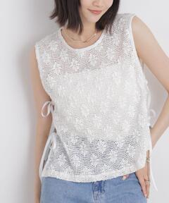 hazyl レースドッキングトップス lace docking tops / レースドッキングトップス（Tシャツ/カットソー