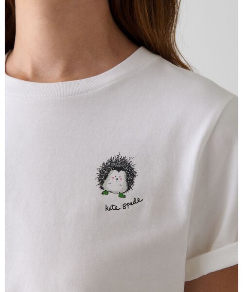 kate spade new york(ケイトスペード ニューヨーク)の「ヘッジホッグ Tシャツ(Tシャツ/カットソー・レディース・ホワイト・SMALL)」の2枚目の写真