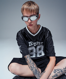 Glow Squad Football Jersey T-shirt BLACK