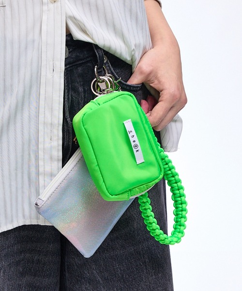 cheek】aurora pouch set charm オーロラ ポーチ チャームセット