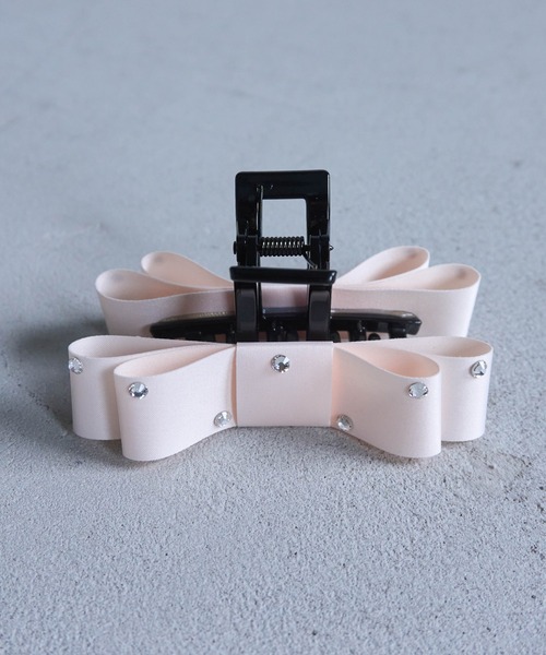 セール】Bow Hair Clip / フラットリボンヘアクリップ（バレッタ/ヘア