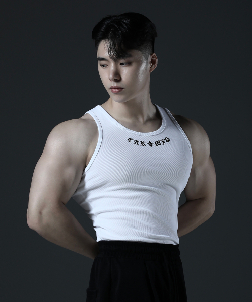 CARMID（カミド）の「ノーブルゴシック模様スリーブレス[ホワイト]（Tシャツ/カットソー・メンズ・その他・1/2/3）」の4枚目の写真