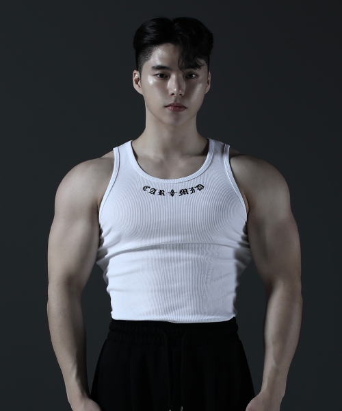 CARMID（カミド）の「ノーブルゴシック模様スリーブレス[ホワイト]（Tシャツ/カットソー・メンズ・その他・1/2/3）」の3枚目の写真
