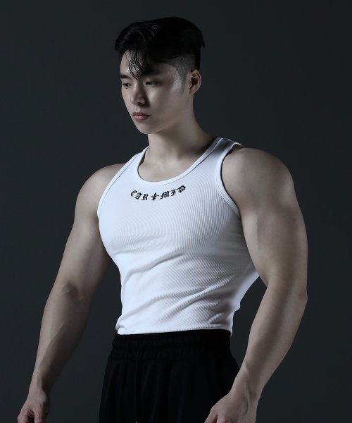 CARMID（カミド）の「ノーブルゴシック模様スリーブレス[ホワイト]（Tシャツ/カットソー・メンズ・その他・1/2/3）」の2枚目の写真