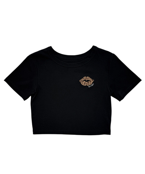 SPIRALGIRL(スパイラルガール)の「【SPIRAL LIP】マイクロミニTシャツ(Tシャツ/カットソー・レディース・ホワイト/ブラック/イエロー・FREE)」の7枚目の写真