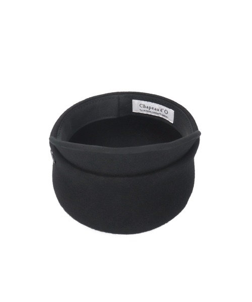 Chapeau d' O(シャポードオー)の「Chapeau d' O Felt Flat top Cap / シャポードオー(キャップ・レディース・グレー/ブラック・M/57.5cm)」の13枚目の写真