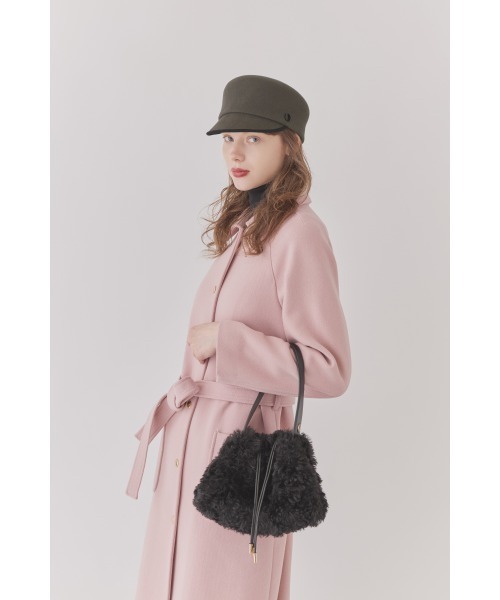 Chapeau d' O(シャポードオー)の「Chapeau d' O Felt Flat top Cap / シャポードオー(キャップ・レディース・グレー/ブラック・M/57.5cm)」の21枚目の写真