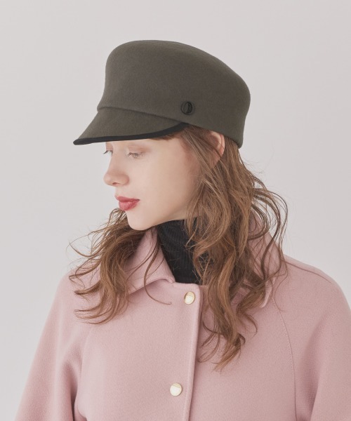 Chapeau d' O(シャポードオー)の「Chapeau d' O Felt Flat top Cap / シャポードオー(キャップ・レディース・グレー/ブラック・M/57.5cm)」の22枚目の写真