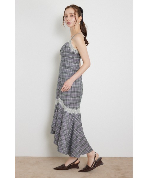 rienda(リエンダ)の「【AW先行発売アイテム】レースキャミマキシワンピース(ワンピース・レディース・ブラウン系その他/グレー系その他・MEDIUM/SMALL)」の4枚目の写真