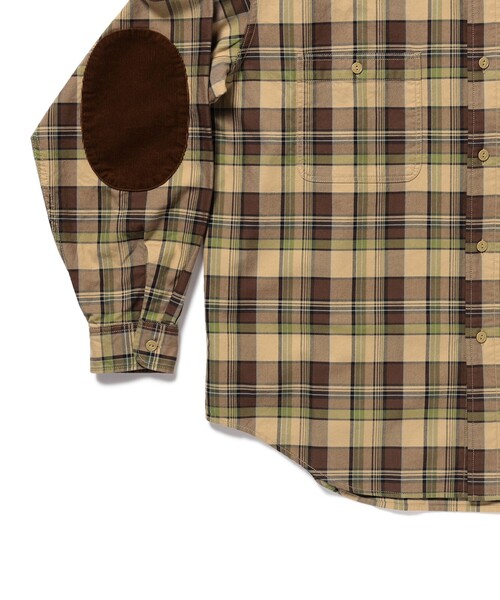BEAMS（ビームス）の「ワーク チェック シャツ 【ワイドフィット】（シャツ/ブラウス・メンズ・ネイビー/ブラウン・X-LARGE/LARGE/MEDIUM/SMALL）」の9枚目の写真