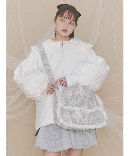 merry jenny（メリージェニー）の「Garden Quilt Bag（ショルダーバッグ・レディース・オフホワイト/アイボリー・FREE）」の6枚目の写真