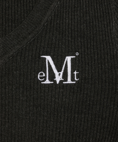 MUCENT(ムセント)の「ジャンニVネッククロップリブニット (5カラー)(ニット/セーター・レディース・ブラック/ベージュ/グレー/アイボリー/チャコール・FREE)」の19枚目の写真
