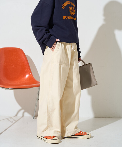 FREAK'S STORE(フリークスストア)の「限定展開 バックツイル 紐 ベイカー パンツ(その他パンツ・レディース・ブラック/ベージュ/オリーブ/ナチュラル/チャコール・SMALL/MEDIUM)」の17枚目の写真
