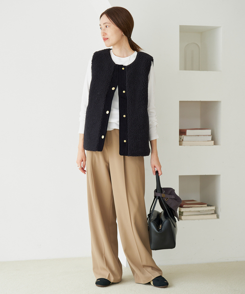Barbour(バブアー)の「BARBOUR/バブアー DULSIE LINER LLI0016 BK11/ CR11(その他アウター・レディース・アイボリー/ブラック・FREE)」の3枚目の写真