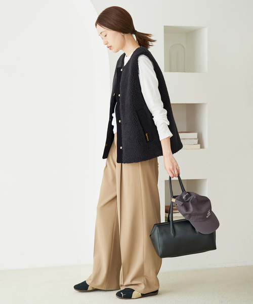 Barbour(バブアー)の「BARBOUR/バブアー DULSIE LINER LLI0016 BK11/ CR11(その他アウター・レディース・アイボリー/ブラック・FREE)」の5枚目の写真