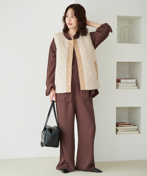 Barbour(バブアー)の「BARBOUR/バブアー DULSIE LINER LLI0016 BK11/ CR11(その他アウター・レディース・アイボリー/ブラック・FREE)」の12枚目の写真