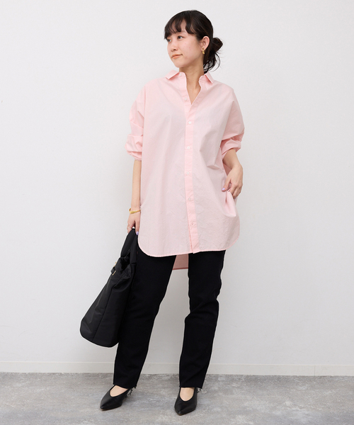 SLOBE IENA(スローブイエナ)の「《WEB限定/追加2》オーバーサイズシャツ(シャツ/ブラウス・レディース・ピンク系その他/ホワイト/カーキ・FREE)」の11枚目の写真