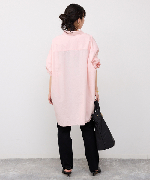 SLOBE IENA(スローブイエナ)の「《WEB限定/追加2》オーバーサイズシャツ(シャツ/ブラウス・レディース・ピンク系その他/ホワイト/カーキ・FREE)」の13枚目の写真