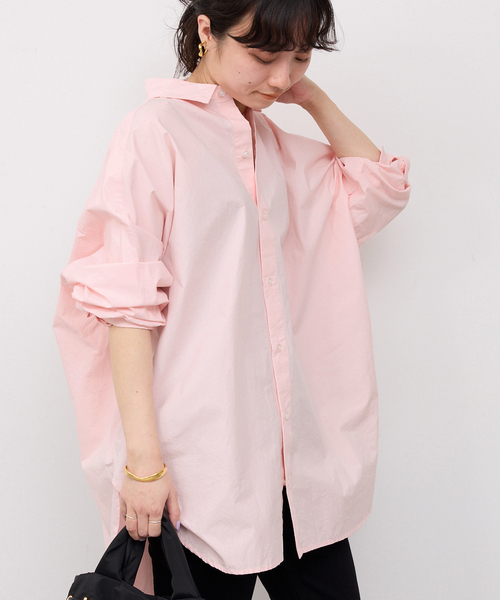 SLOBE IENA(スローブイエナ)の「《WEB限定/追加2》オーバーサイズシャツ(シャツ/ブラウス・レディース・ピンク系その他/ホワイト/カーキ・FREE)」の17枚目の写真