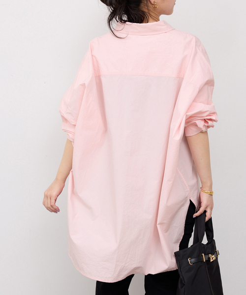 SLOBE IENA(スローブイエナ)の「《WEB限定/追加2》オーバーサイズシャツ(シャツ/ブラウス・レディース・ピンク系その他/ホワイト/カーキ・FREE)」の18枚目の写真