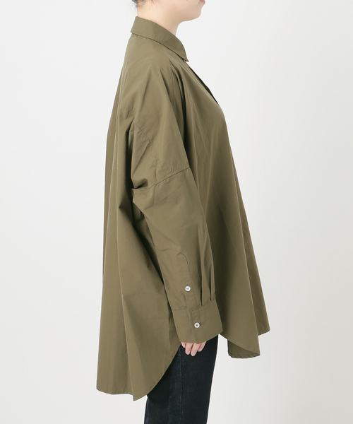 SLOBE IENA(スローブイエナ)の「《WEB限定/追加2》オーバーサイズシャツ(シャツ/ブラウス・レディース・ピンク系その他/ホワイト/カーキ・FREE)」の22枚目の写真