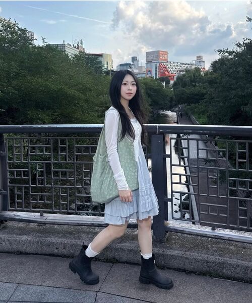 BLANKSOUP（ブランクスープ）の「Floral Shopper Bag Sage Green（ショルダーバッグ・レディース・その他・FREE）」の2枚目の写真