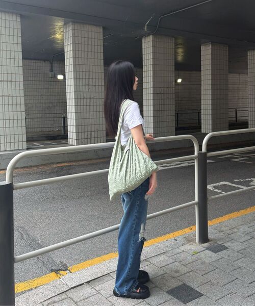 BLANKSOUP（ブランクスープ）の「Floral Shopper Bag Sage Green（ショルダーバッグ・レディース・その他・FREE）」の6枚目の写真