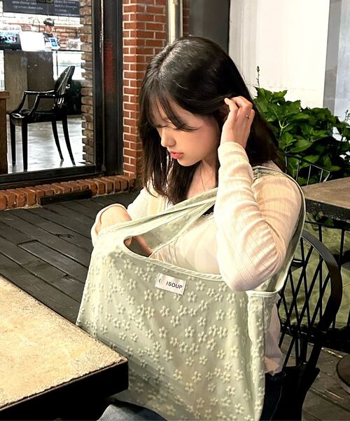 BLANKSOUP（ブランクスープ）の「Floral Shopper Bag Sage Green（ショルダーバッグ・レディース・その他・FREE）」の9枚目の写真