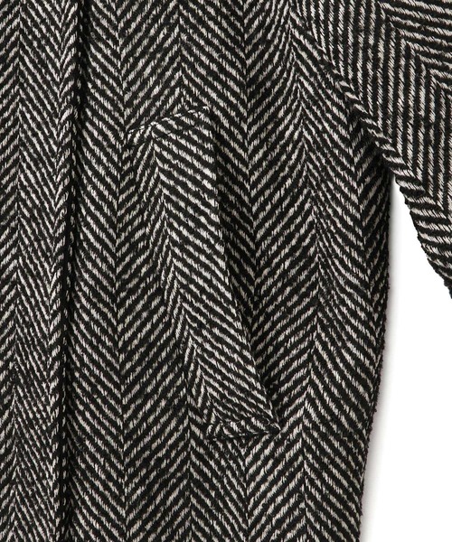 ADAM ET ROPE'(アダムエロペ)の「【WEB限定】・【定番】スタンドカラーウールミドルコート(その他アウター・レディース・ブラウン系その他/ブラック系その他・FREE)」の3枚目の写真
