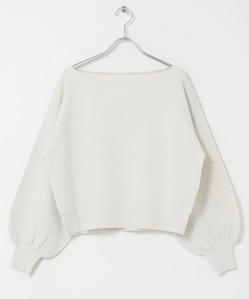 URBAN RESEARCH ROSSO WOMEN(アーバンリサーチ ロッソ)の「『一部WEB限定カラー』2WAYオフショルスウェットニット(ニット/セーター・レディース・ホワイト系その他/ネイビー・FREE)」の15枚目の写真