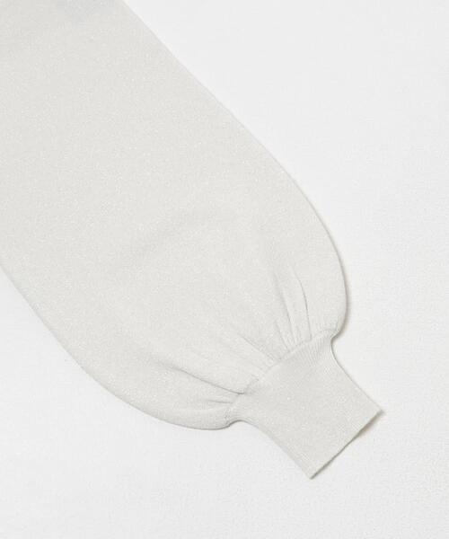 URBAN RESEARCH ROSSO WOMEN(アーバンリサーチ ロッソ)の「『一部WEB限定カラー』2WAYオフショルスウェットニット(ニット/セーター・レディース・ホワイト系その他/ネイビー・FREE)」の16枚目の写真