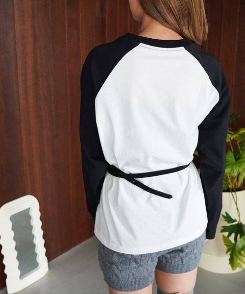 SANSeLF(サンセルフ)の「【SANSeLF】アニマルラグランプリントトップス saw26a009(Tシャツ/カットソー・レディース・ホワイト・FREE)」の5枚目の写真
