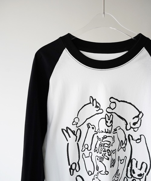 SANSeLF(サンセルフ)の「【SANSeLF】アニマルラグランプリントトップス saw26a009(Tシャツ/カットソー・レディース・ホワイト・FREE)」の13枚目の写真